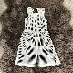 Banana Republic white and black dress